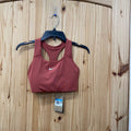 WOMENS NIKE SPORTS BRA RUST/WHITE M NWT