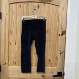 WOMENS LULULEMON BLK CAPRI LEGGINGS 6