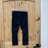 WOMENS LULULEMON BLK CAPRI LEGGINGS 6