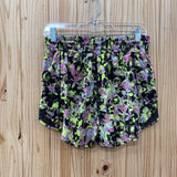 WOMENS LULULEMON SHORTS NEON GREEN/BLK/LILAC 8