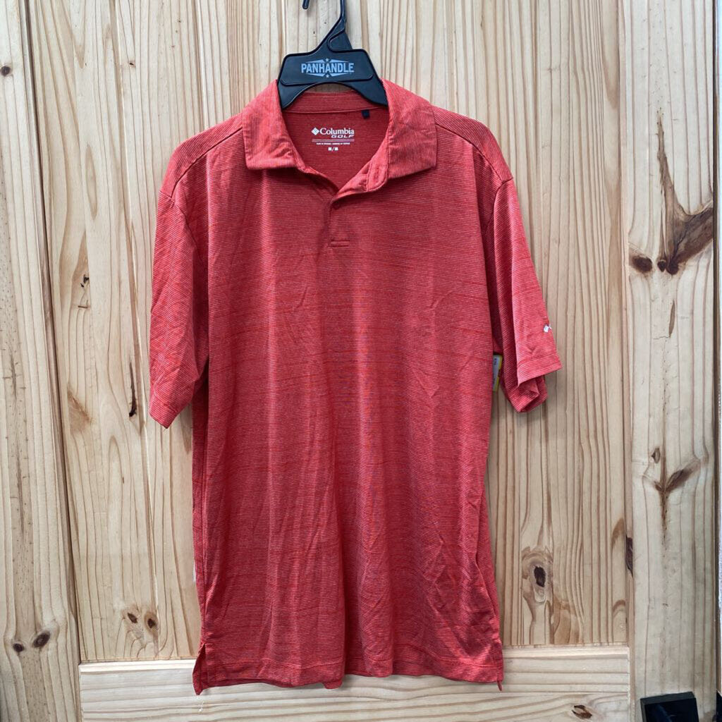 MENS COLUMBIA GOLF RED POLO SHIRT M