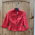 WOMENS WHITE HOUSE BLK MARKET CORAL CASUAL BLAZER 4