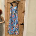 WOMENS GB LT BLUE FLORAL DRESS XXL NWT