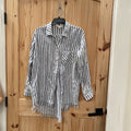 WOMENS UMGEE LINEN/WHITE STRIPE TOP S