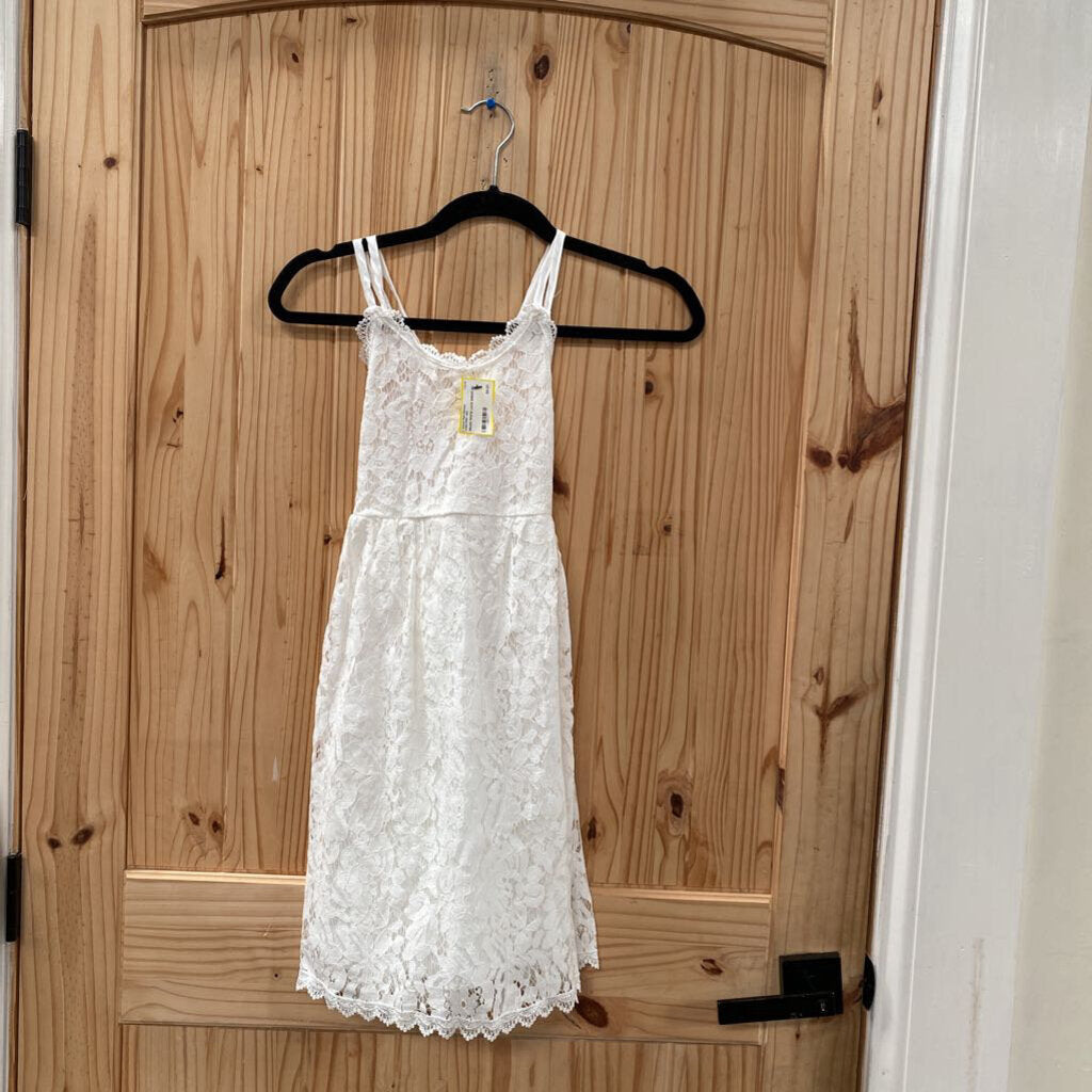 NNJXD WHITE LACE DRESS 140