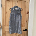 WOMENS MICHAEL KORS GREY WASHED SL DRESS L
