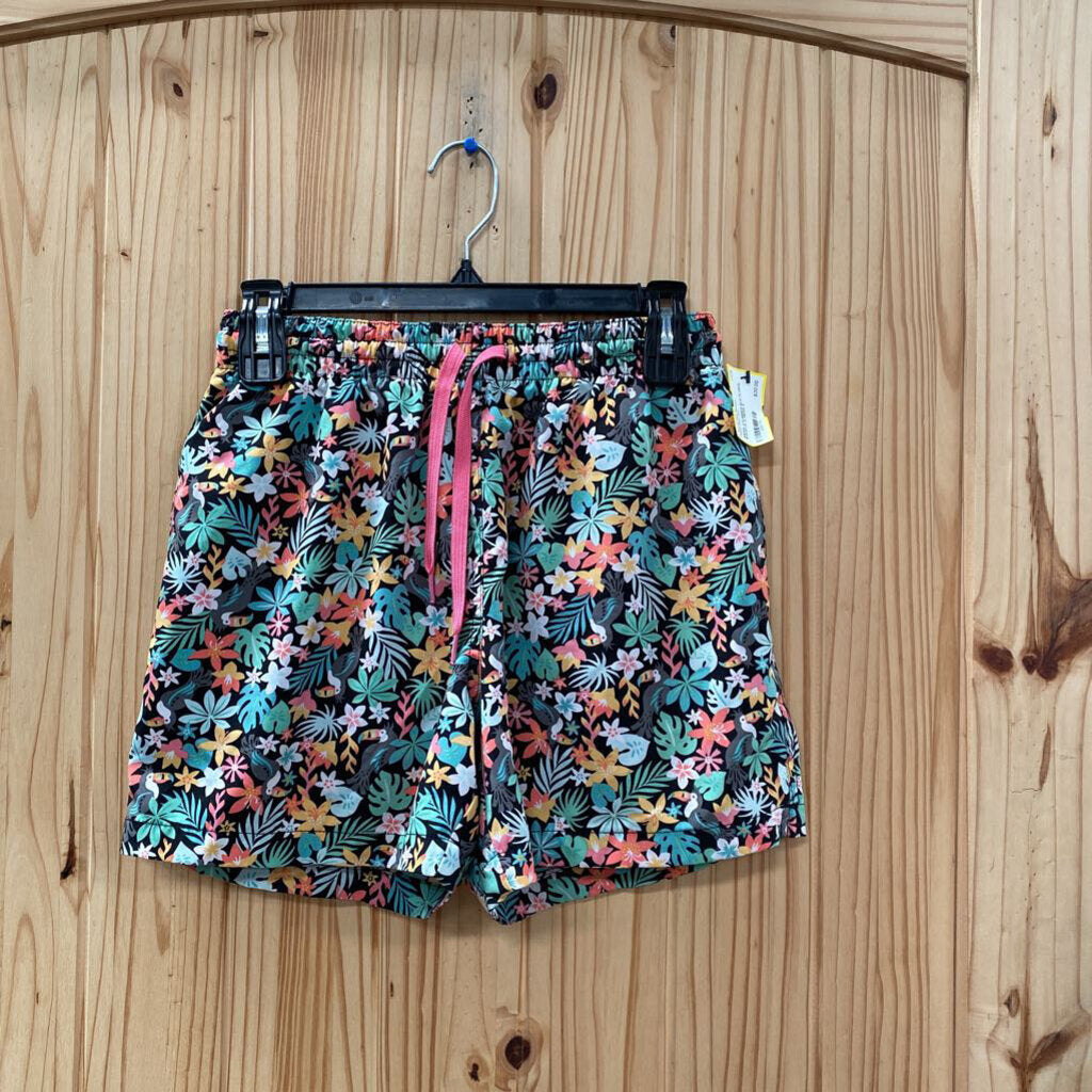 MENS CHUBBIES BLK FLORAL SHORTS S