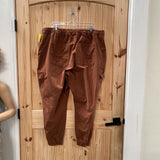 WOMENS GOOD AMERICAN BROWN CARGO PANTS 5X