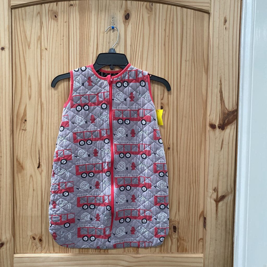 KICKEE PANTS SLEEP SAC W/FIRE TRUCKS 0/6M