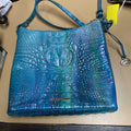 WOMENS BRAHMIN PURSE TURQUOISE/PURPLE