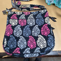 WOMENS VERA BRADLEY PURSE BLK/PINK/GREY