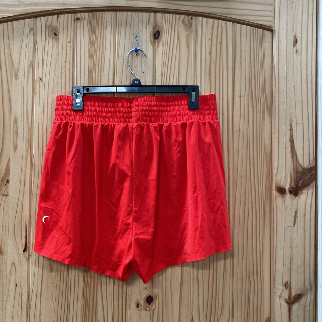 WOMENS ZYIA RED SHORTS XXL