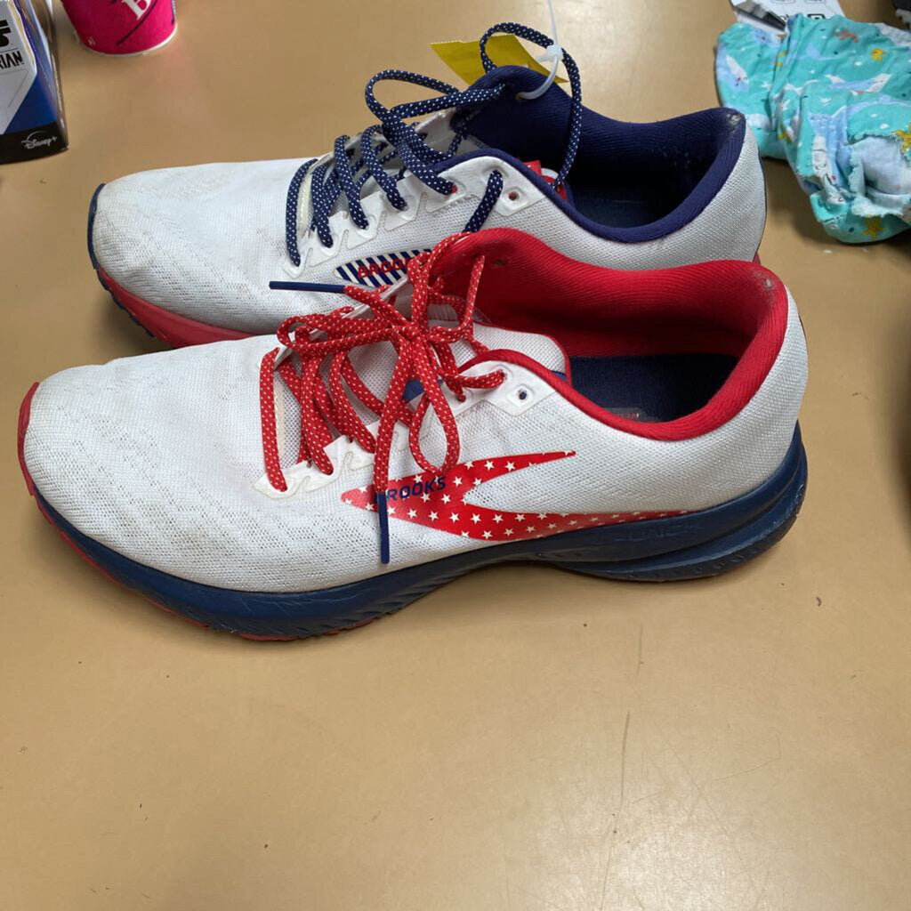 WOMENS BROOKE RED/WHITE/BLUE 8.5
