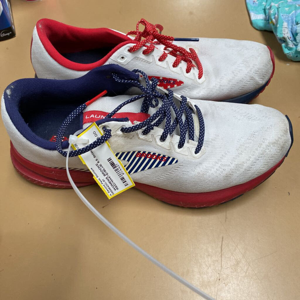 WOMENS BROOKE RED/WHITE/BLUE 8.5