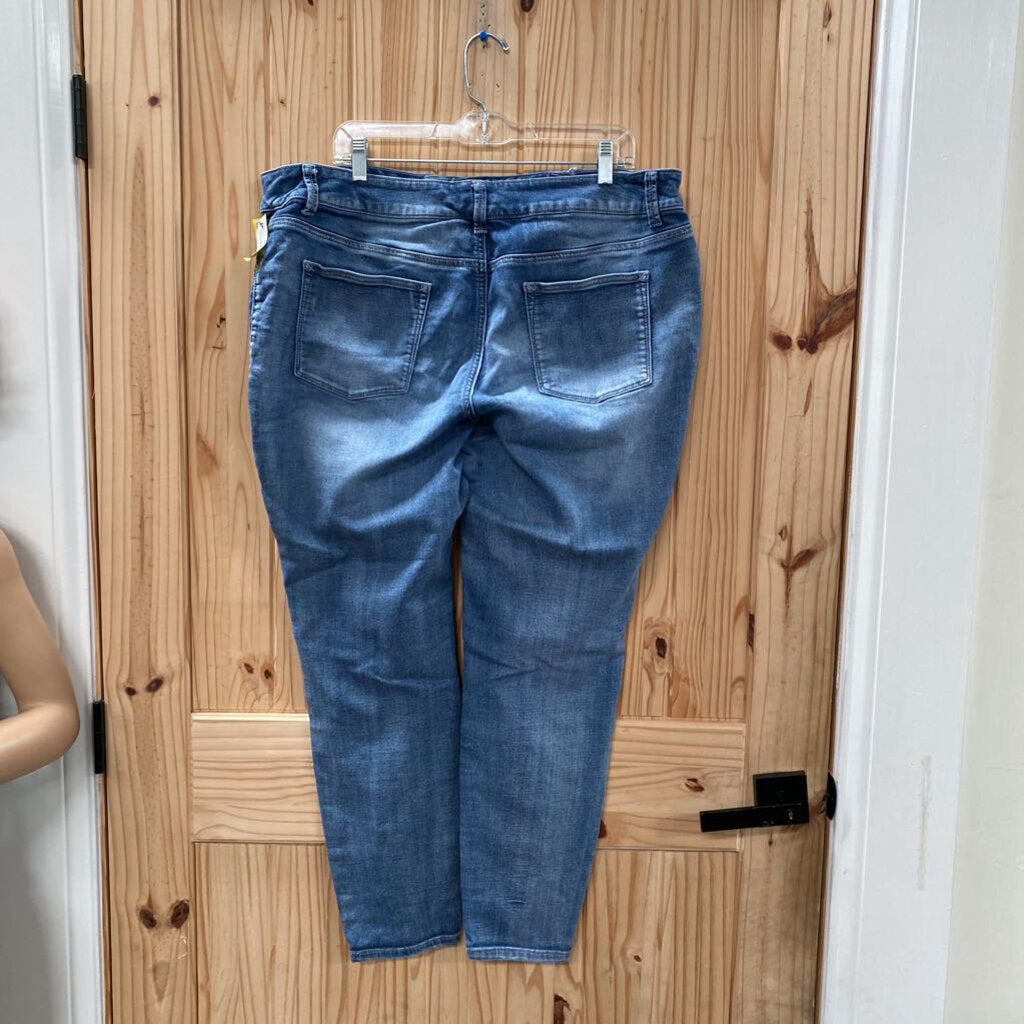 WOMENS MAURICES DENIM DIST. JEANS 20W