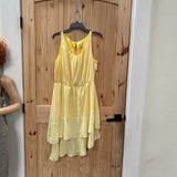 WOMENS A NEW DAY YELLOW SL DRESS L