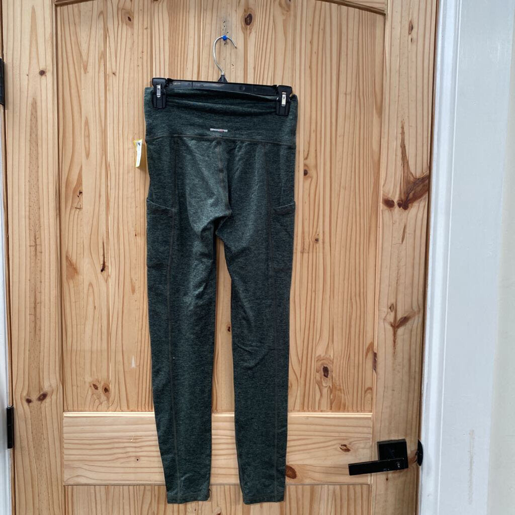WOMENS AERIE DK GREEN LEGGINGS S