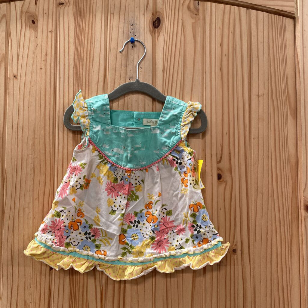 GIRLS MATILDA JANE FLORAL TOP 18/24M