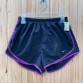 WOMENS NIKE SHORTS BLK/PURPLE M