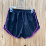 WOMENS NIKE SHORTS BLK/PURPLE M