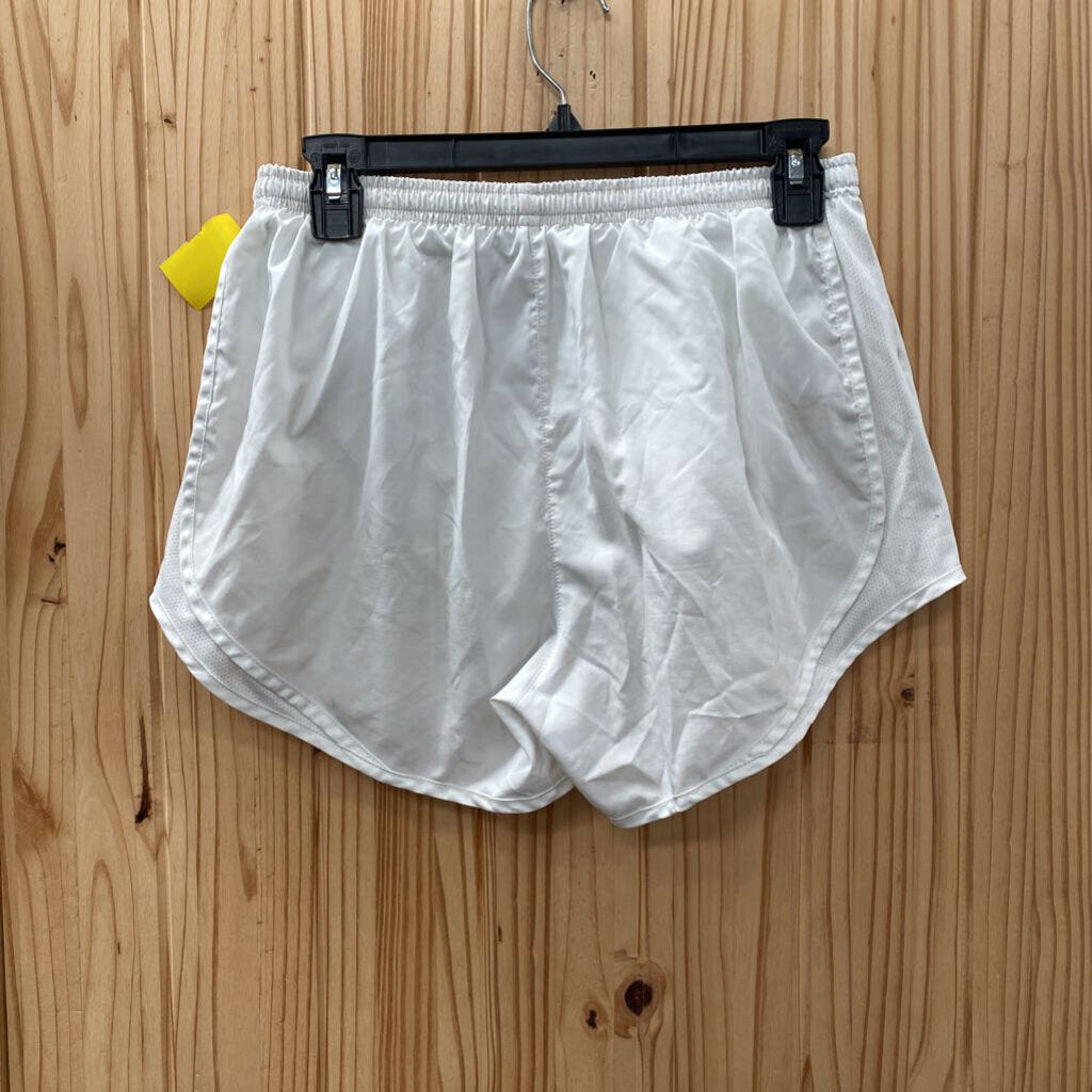 WOMENS NIKE SHORTS WHITE/GREY M