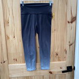 WOMENS AERIE BLK/GREY OMBRE LEGGINGS S