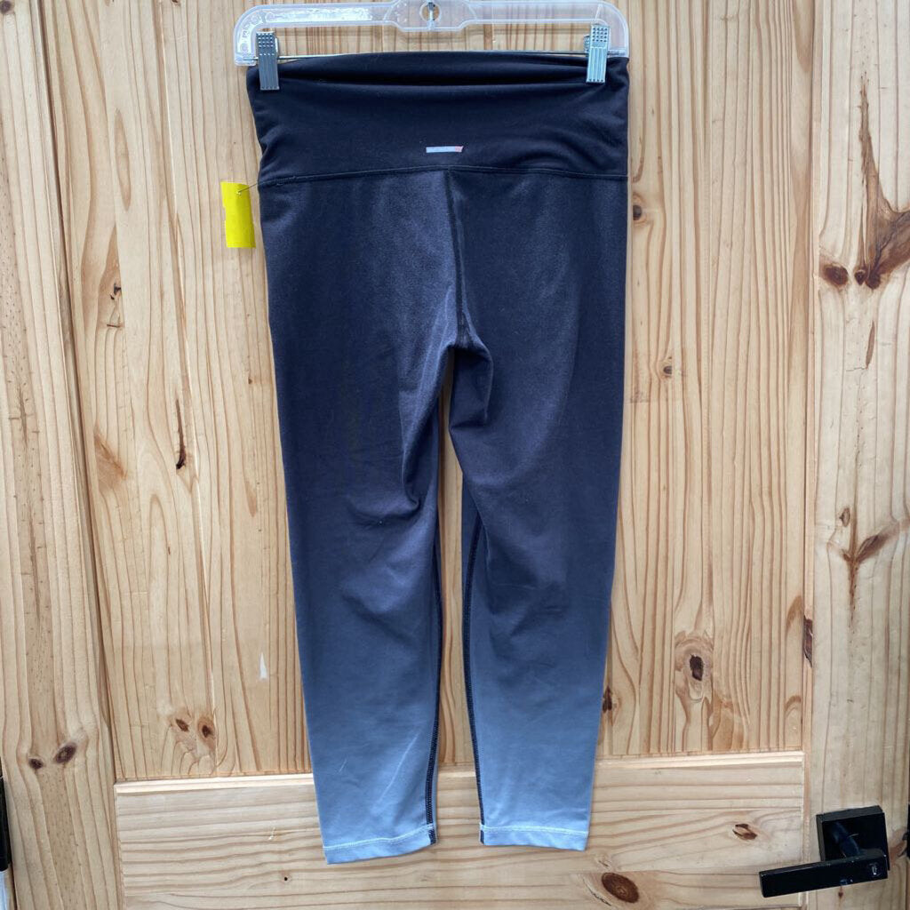 WOMENS AERIE BLK/GREY OMBRE LEGGINGS S