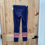 WOMENS UNDER ARMOUR LEGGINGS NAVY BLUE/CORAL S
