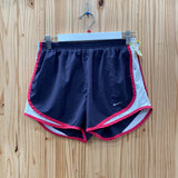 WOMENS NIKE SHORTS DK GREY/WHITE/MAGENTA S