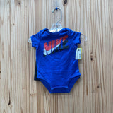 BOYS NIKE 2PC SET ROYAL BLUE/RED/WHITE/BLK 3M