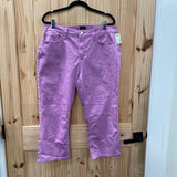 WOMENS LEE LT FUSHIA CAPRIS 14