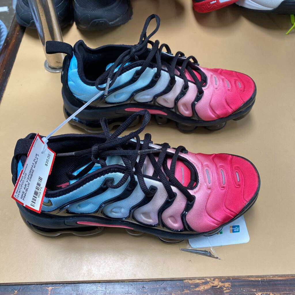 NIKE AIR VAPORMAX PLUS PINK/BLUE OMBRE W/BLK 7