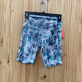 LULULEMON GRAY/TEAL BIKER SHORTS 4