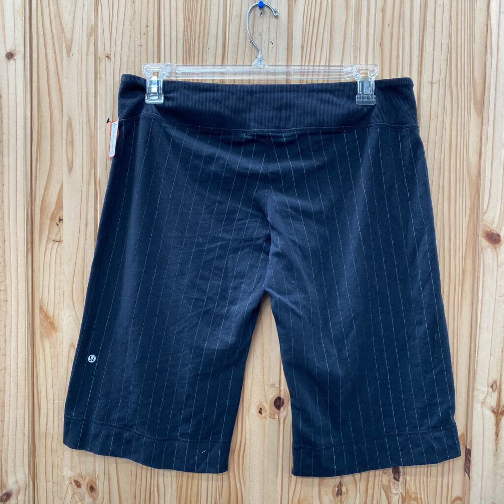 LULULEMON BLK PINSTRIPE WIDE LEG 12