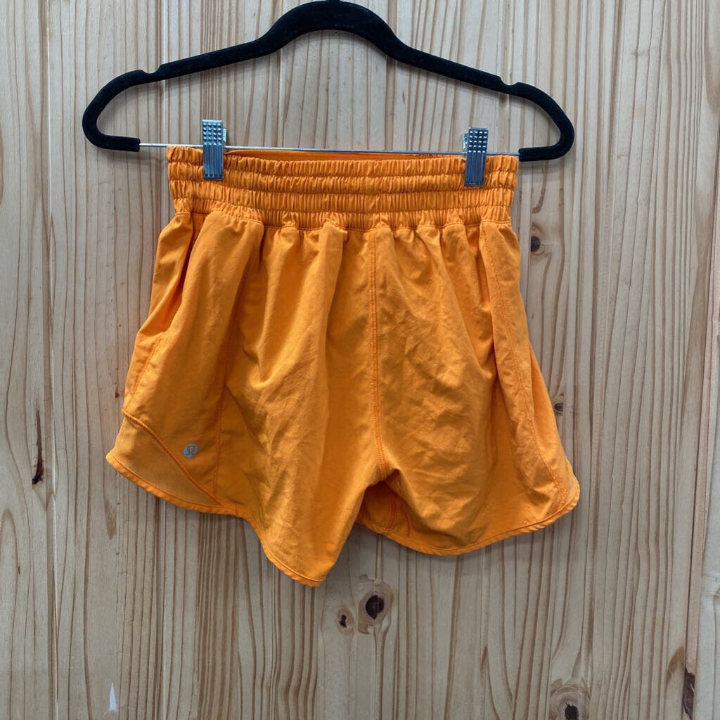 LULULEMON ORANGE SHORTS 4