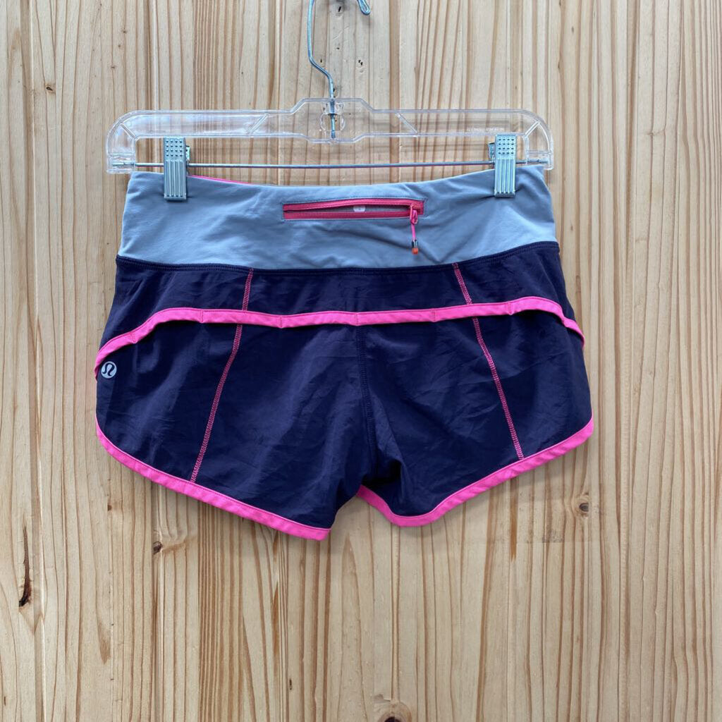 LULULEMON PINK/GREY SHORTS 2