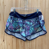 LULULEMON NAVY SHORT W/PATTERN 10