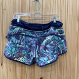 LULULEMON NAVY SHORT W/PATTERN 10