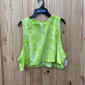 LULULEMON NEON CROP TANK 10 (SPOTS ON FRONT)