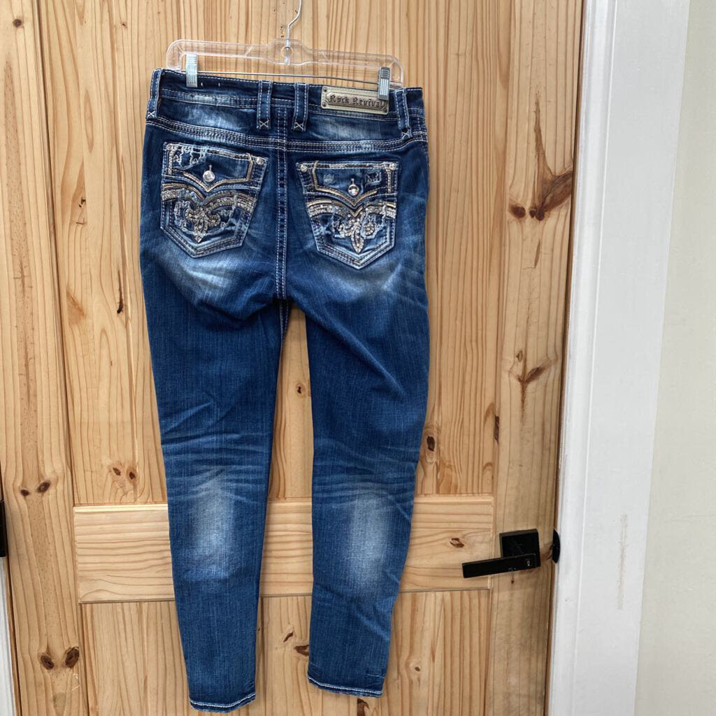 WOMENS ROCK REVIVAL DENIM JEANS 29