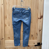 WOMENS BUCKLE BLK DENIM JEANS 26