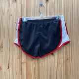 WOMENS NIKE SHORTS RED/WHITE/BLK M