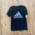 BOYS ADIDAS SHIRT BLK/WHITE/GREY 7