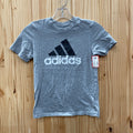BOYS ADIDAS GREY/BLK/WHITE SHIRT 7