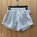 WOMENS NIKE SHORTS WHITE/GREY S