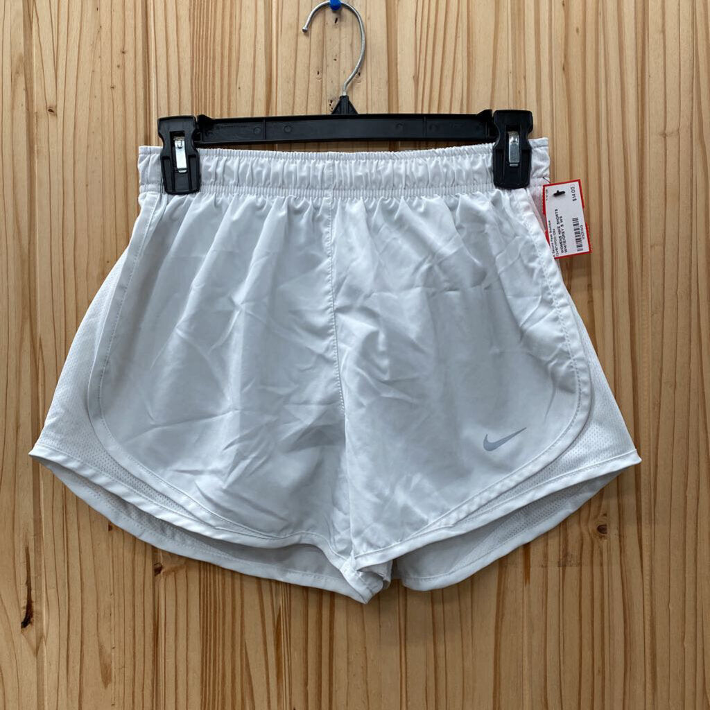 WOMENS NIKE SHORTS WHITE/GREY S