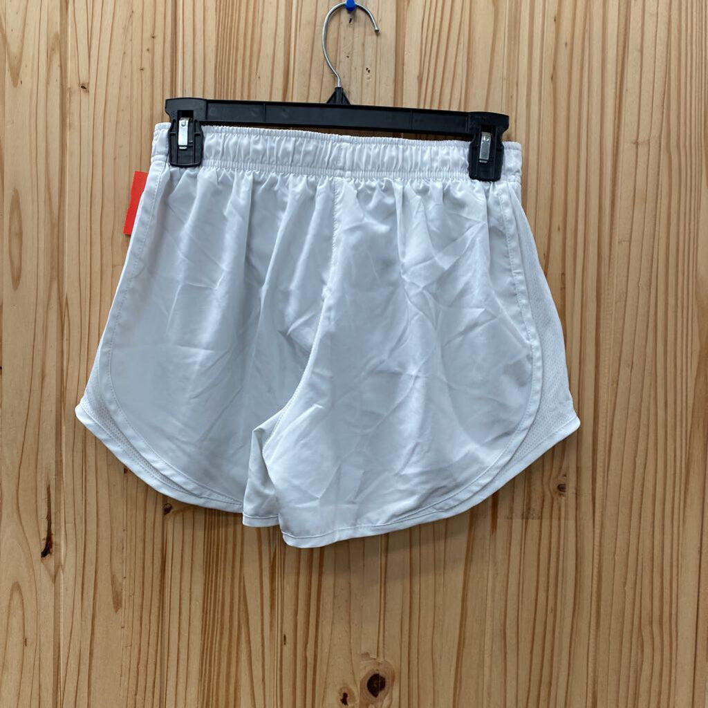 WOMENS NIKE SHORTS WHITE/GREY S