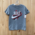 BOYS NIKE SHIRT GREY/RED/BLK M 6
