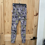 LULULULEMON LEGGINGS PURPLE/GREEN DIAMOND DYE 6