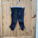LULULEMON CHARCOAL CROP COMPRESSION LEGGINGS 4